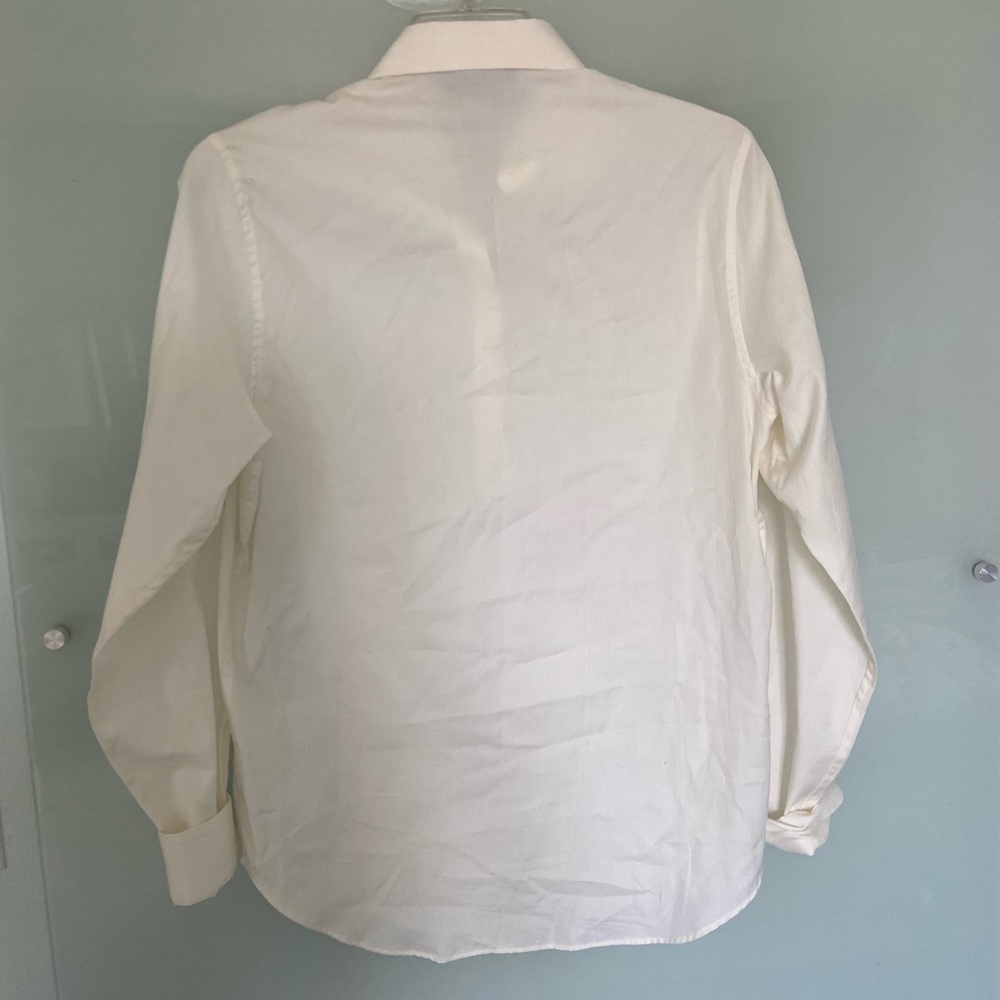 Gucci Ram Button-Down Collar Cotton Shirt in White - Picture 7 of 8